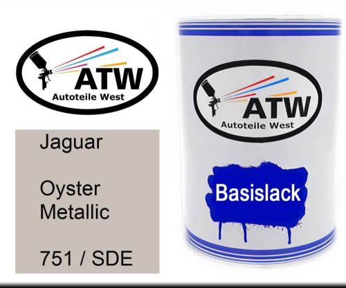 Jaguar, Oyster Metallic, 751 / SDE: 500ml Lackdose, von ATW Autoteile West.